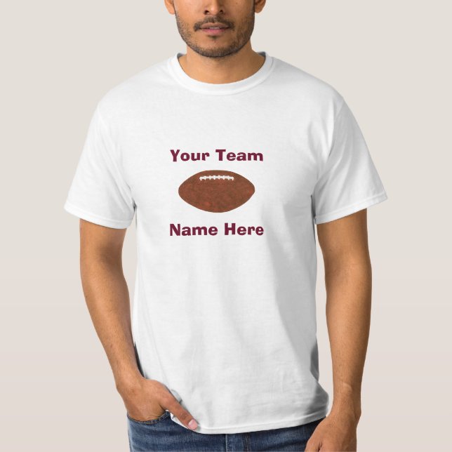 Football Shirts för Team Namn Player-nummer T-shirt (Framsida)