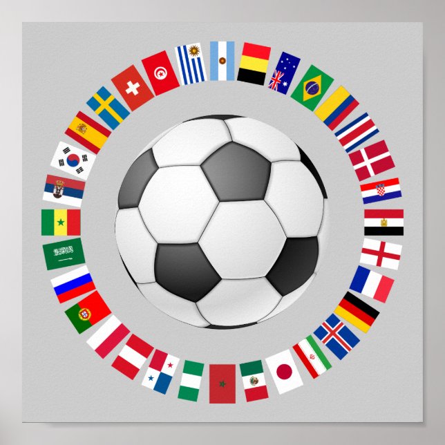 FOOTBALL SOCCER 2018 POSTER (Framsidan)