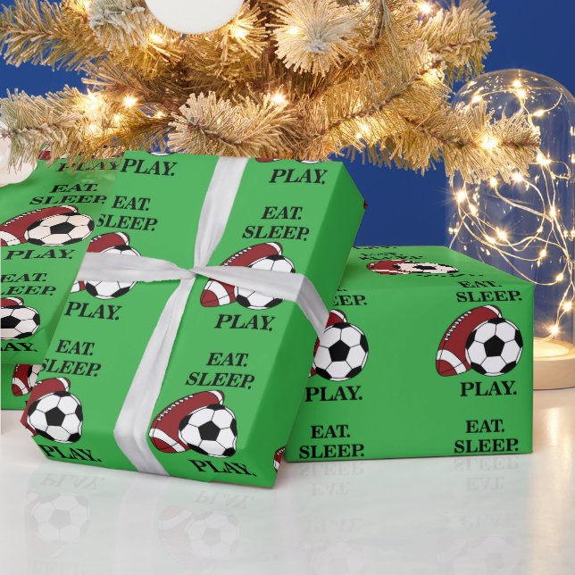 Football Soccer Sports Birthday Presentpapper (Helgdagar)