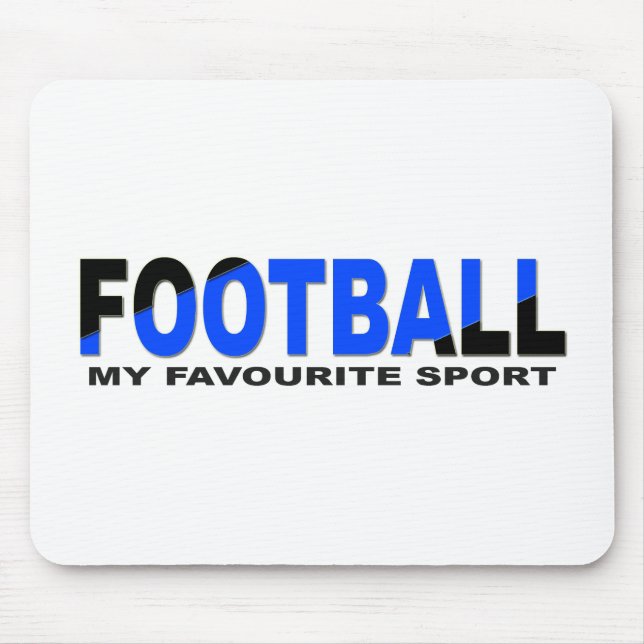 FOOTBALL SPORT Minimal Black Funny Musmatta (Framsidan)