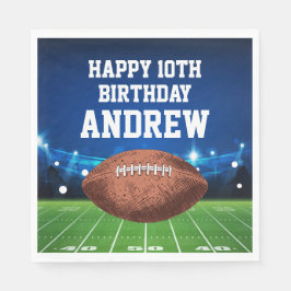 Football Sports Happy Birthday Napkins Pappersservett
