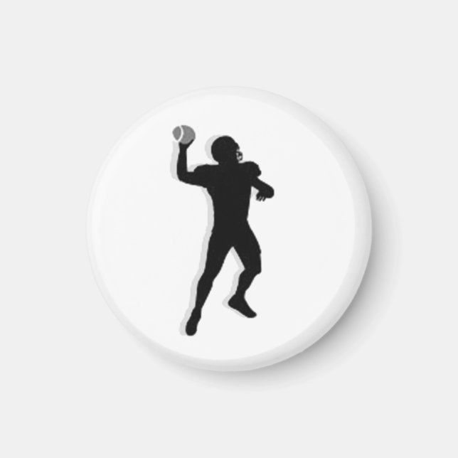 Football TD MÄRKRE Quarterback - White-L Magnet (Framsidan)
