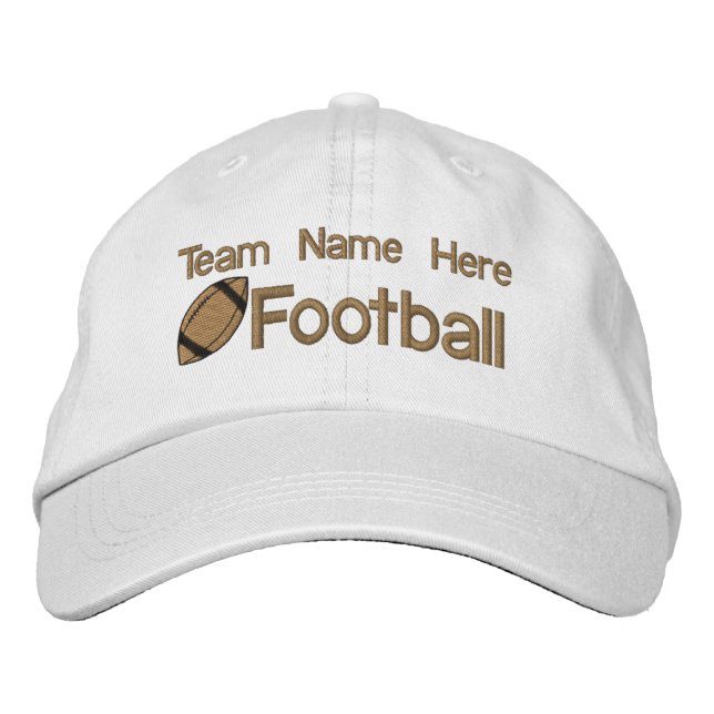 Football Team Embroiderade Hat Broderad Keps (Framsida)