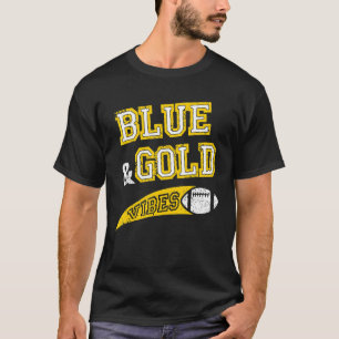 Football Team Fläkt i Blue & Guld Vibes T Shirt