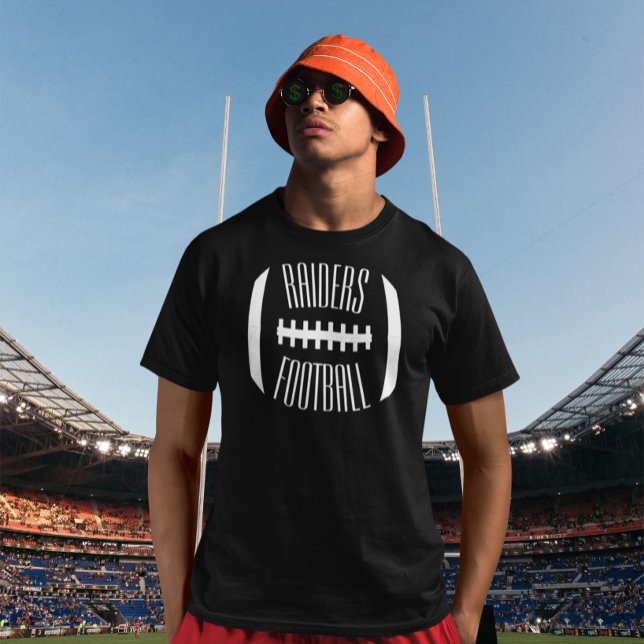 Football Team Namn Player Coach Sports Anpassnings T Shirt (Custom football team name t-shirt.)