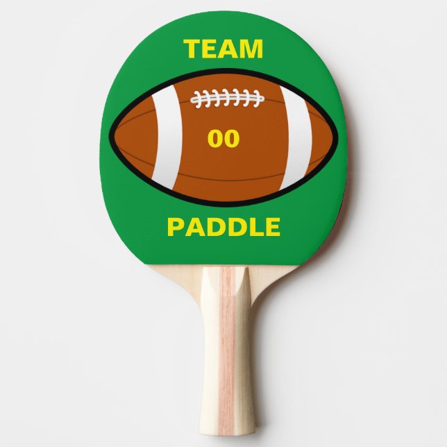 Football Team Ping Pong Paddle Pingisracket (Framsidan)