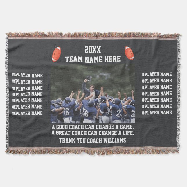 Football Thank You Coach From The Team Players Filt (Framsidan)