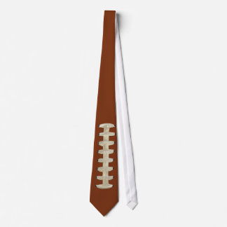 Football Tie, Brown, Snöre Slips