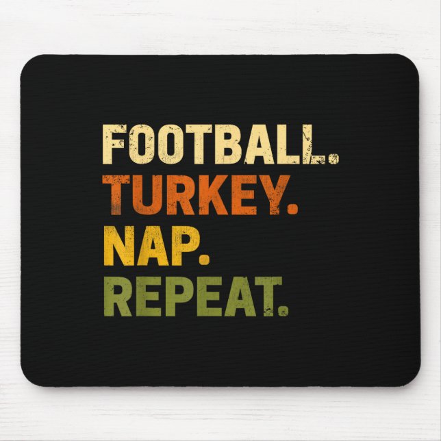 Football Turkey Nap Repeat Thanksgiving Costume Le Musmatta (Framsidan)