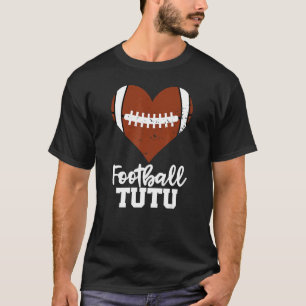 Football TuTu Football Heart Grandma Tu Tu T Shirt