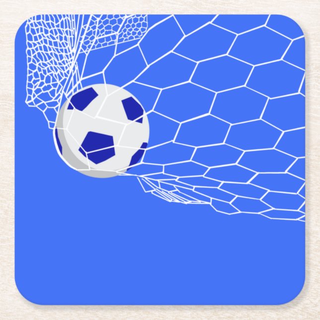 Football Underlägg Papper Kvadrat (Framsidan)