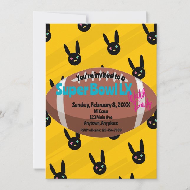 Football Watch Party Inbjudningar (Framsida)