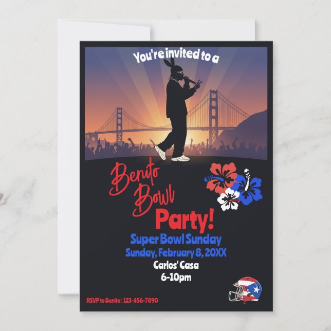 Football Watch Party Invitation Inbjudningar (Framsida)