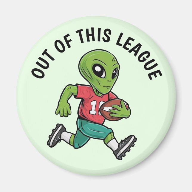 Footballer Alien Magnet (Framsidan)