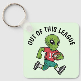 Footballer Alien Nyckelring