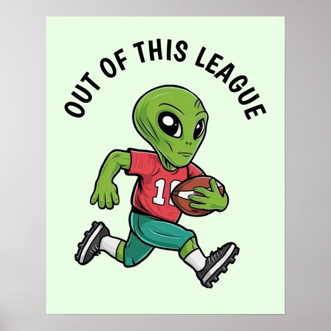 Footballer Alien Poster (Framsidan)