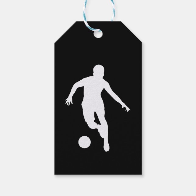 FOOTBALLER ( White Silhouette ) Presentetikett (Framsidan)