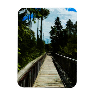 Footbridge Over Canadian Canyon Magnet
