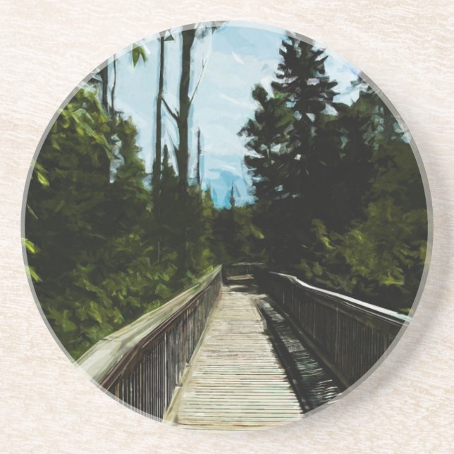 Footbridge Over Canadian Canyon Underlägg (Framsidan)