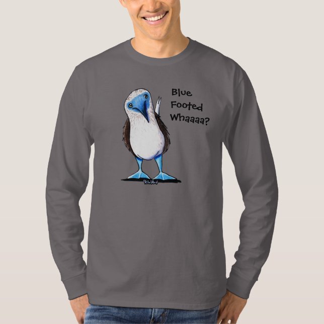 Footed Booby för blått T Shirt (Framsida)