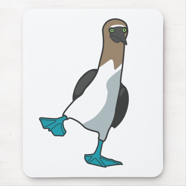 footed boobymousepad för blått musmatta (Framsidan)