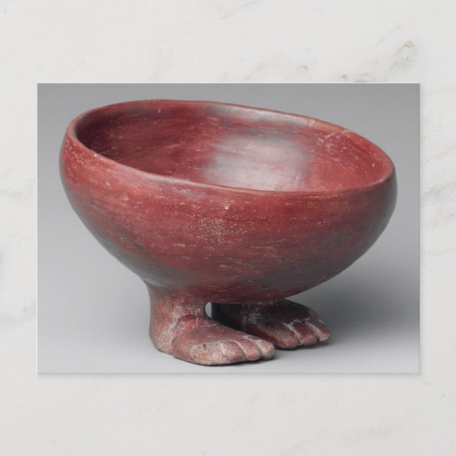 Footed Bowl, Predynastic Period, Egyptian Ceramic Vykort (Framsida)