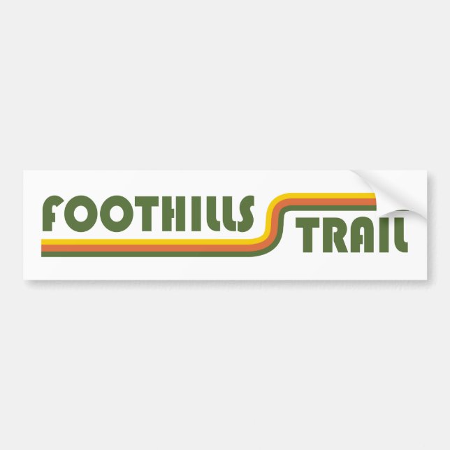 Foothills Trail North Carolina South Carolina Bildekal (Framsidan)