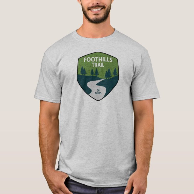 Foothills Trail North Carolina South Carolina T Shirt (Framsida)