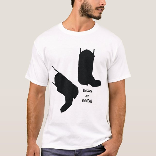 Footloose och Childfree! T Shirt (Framsida)