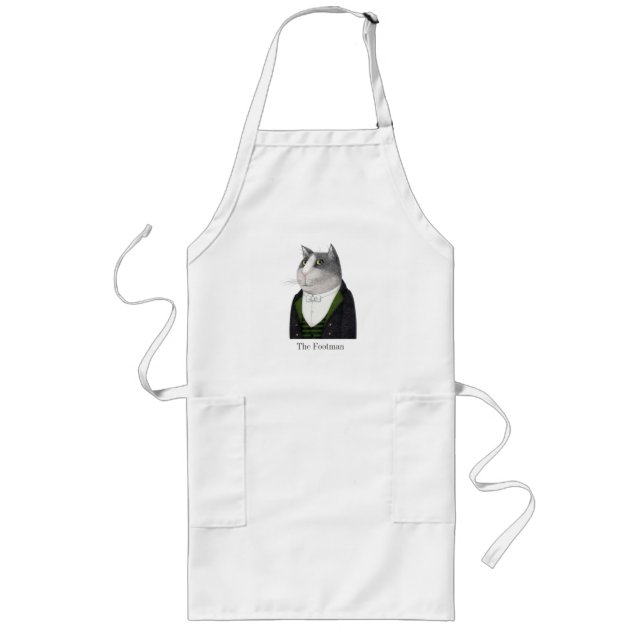 FOOTMAN CAT Long Apron Långt Förkläde (Framsidan)