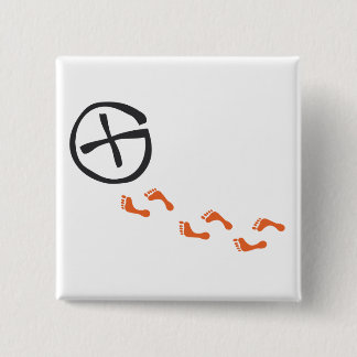 Footprints - black knapp