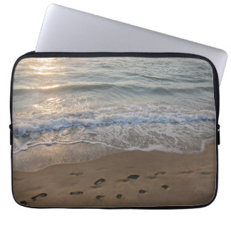 Footprints in the Sand Laptop Fodral