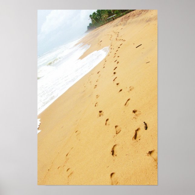 Footprints in the Sand Poster (Framsidan)