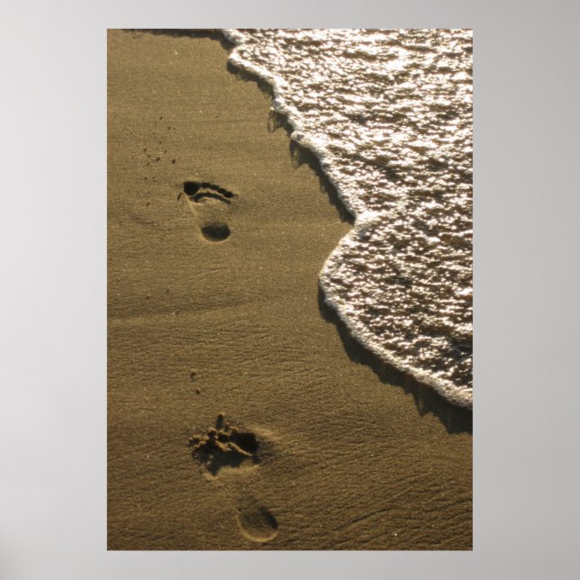 Footprints in the Sand Poster (Framsidan)