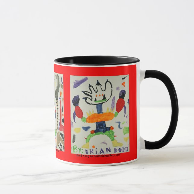 Footzilla räcker den Kong och Herr snifferen Mugg (Höger)