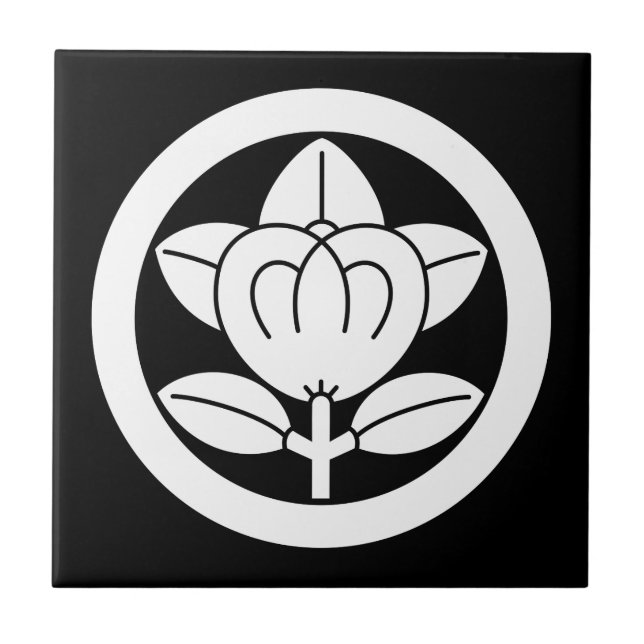 ） för 丸に橘（六つ割り作図, kakelplatta (Framsidan)