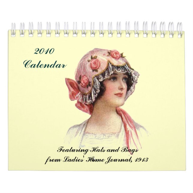 ~ för 2010 kalender som presenterar hattar och, (Omslag)