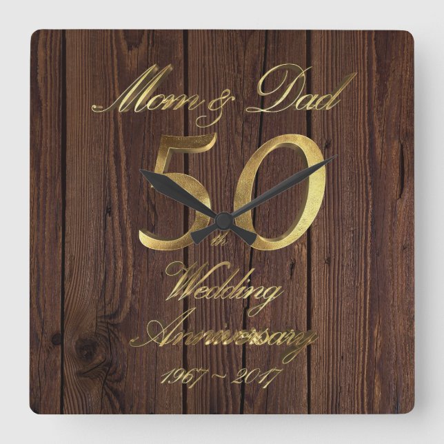 för 2022, se min 50-årsdag fyrkantig klocka (Framsida)