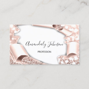 för 3D Glitter Makeup Event Planner Ro Visitkort
