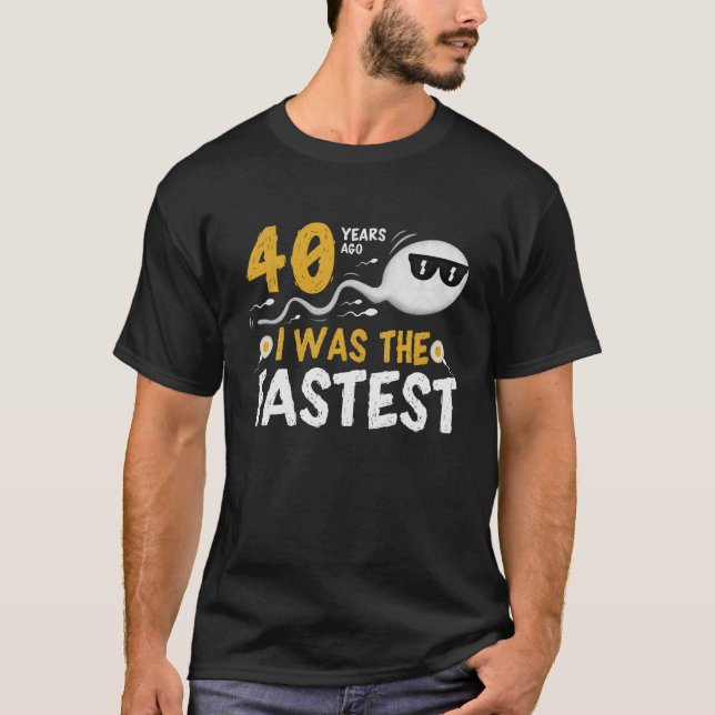 För 40 år sedan var jag den snabbaste t shirt (Framsida)
