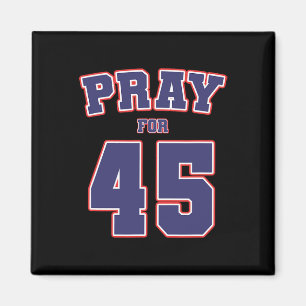 För 45 president Trump 2020 Patriotic American Gif Magnet