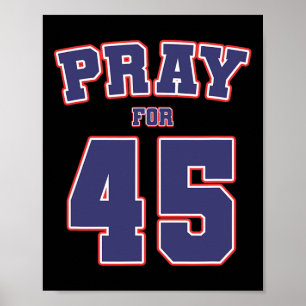 För 45 president Trump 2020 Patriotic American Gif Poster