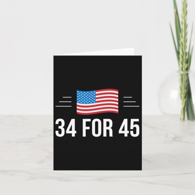 För 45 - Trump Guilty Times - Kort (Framsida)