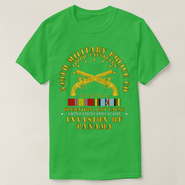För 549:e militärpolisen, Ft Davis CZ w T Shirt (Design framsida)