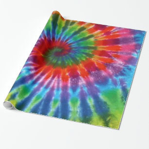 För 60-talTie för Hippy fred Retro färg Presentpapper
