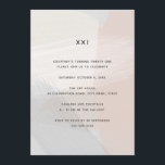 För abstrakt 21st födelsedag konstrodnad för inbjudningar<br><div class="desc">För abstrakt inbjudan för födelsedag konstrodnad för Minimalist 21st Kan fullständigt skräddarsy för att passa dina behov. ©Gorjo designer. Gjort för dig via den Zazzle plattformen. //som söker efter matcha objekt? Annan brevpapper från uppsättningen som är tillgänglig i `-samlingarna', delar upp av mitt lager. //behovshjälp som skräddarsy din design? Fick...</div>