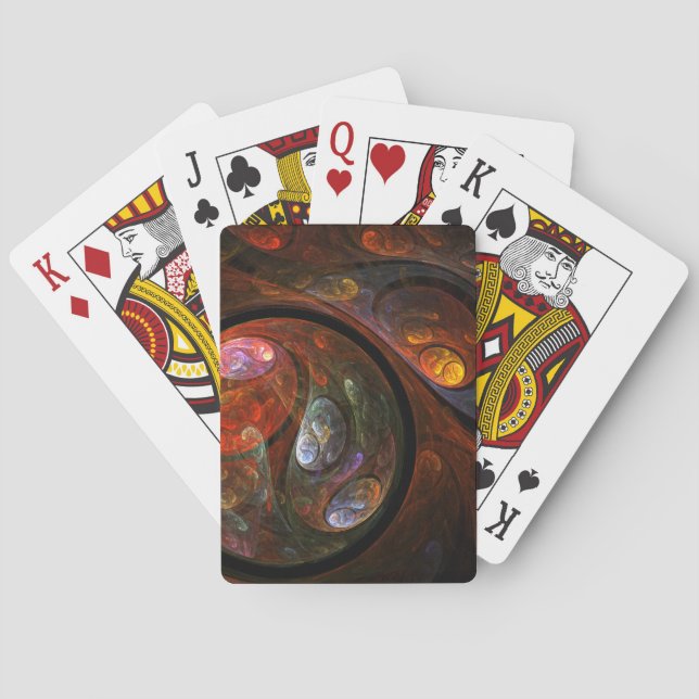  för Abstrakt av Fluid Connection Kortlek (Baksidan)