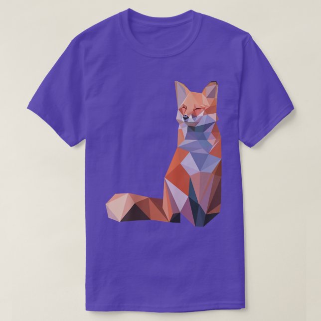 För Abstrakt Polygon Art Coola Gift Geometric Anim T Shirt (Design framsida)