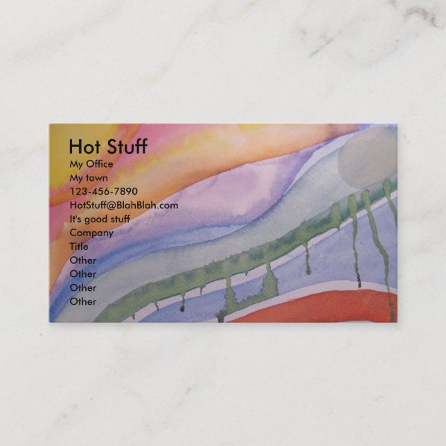 för abstrakt visitkort nu (Framsida)