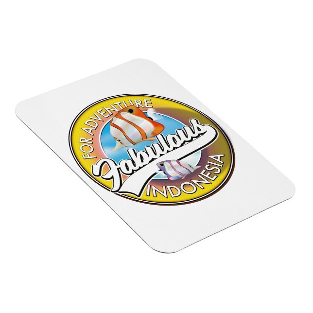 För Adventure Fabulous Indonesia logotyp Magnet (Högersidan)